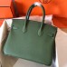 Hermes Birkin 30 Handmade Bag In Canopee Clemence Leather