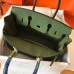Hermes Birkin 30 Handmade Bag In Canopee Clemence Leather