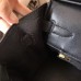 Hermes Birkin 30 Handmade Bag In Black Clemence Leather