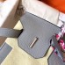 Hermes Birkin 30 Handmade Bag In Pearl Grey Clemence Leather