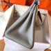 Hermes Birkin 30 Handmade Bag In Pearl Grey Clemence Leather