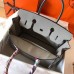 Hermes Birkin 30 Handmade Bag In Pearl Grey Clemence Leather