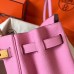 Hermes Birkin 30 Handmade Bag In Pink Clemence Leather