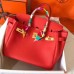 Hermes Birkin 30 Handmade Bag In Rose Extreme Clemence Leather