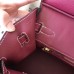 Hermes Birkin 30 Handmade Bag In Ruby Clemence Leather