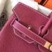 Hermes Birkin 30 Handmade Bag In Ruby Clemence Leather