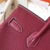 Hermes Birkin 30 Handmade Bag In Ruby Clemence Leather