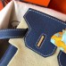 Hermes Birkin 30 Handmade Bag In Navy Blue Clemence Leather