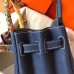 Hermes Birkin 30 Handmade Bag In Navy Blue Clemence Leather