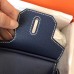 Hermes Birkin 30 Handmade Bag In Navy Blue Clemence Leather