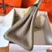 Hermes Birkin 30 Handmade Bag In Grey Clemence Leather