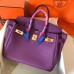 Hermes Birkin 30 Handmade Bag In Ultraviolet Clemence Leather