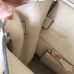 Hermes Birkin 30 Handmade Bag In White Clemence Leather