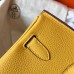 Hermes Birkin 30 Handmade Bag In Yellow Clemence Leather