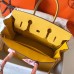 Hermes Birkin 30 Handmade Bag In Yellow Clemence Leather