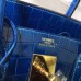 Hermes Birkin 30 Bag In Blue Electric Crocodile Niloticus Skin