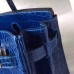 Hermes Birkin 30 Bag In Blue Electric Crocodile Niloticus Skin