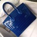 Hermes Birkin 30 Bag In Blue Electric Crocodile Niloticus Skin