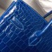 Hermes Birkin 30 Bag In Blue Electric Crocodile Niloticus Skin