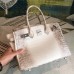 Hermes Birkin 30 Bag In Himalaya Niloticus Crocodile Skin