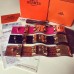 Hermes Brown Crocodile Collier de Chien Bracelet Size S