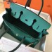Hermes Birkin 30 Handmade Bag In Malachite Epsom Leather
