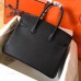 Hermes Birkin 30 Handmade Bag In Black Epsom Leather