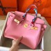 Hermes Birkin 30 Handmade Bag In Pink Epsom Leather