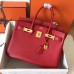 Hermes Birkin 30 Handmade Bag In Red Epsom Leather