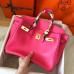 Hermes Birkin 30 Handmade Bag In Rose Lipstick Epsom Leather