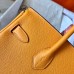 Hermes Birkin 30 Handmade Bag In Yellow Epsom Leather