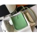 Hermes Evelyne III TPM Bag In Vert Criquet Clemence Leather